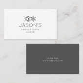 Moderne Wisselstroomverwarming en -koeling HVAC Visitekaartje (Voorkant / Achterkant)