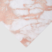 Moderne wit en roze gouden marmerpatroon tissuepapier (Detail)