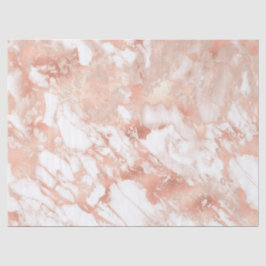 Moderne wit en roze gouden marmerpatroon tissuepapier