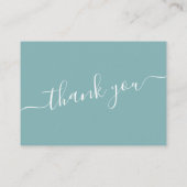 Moderne, wit-groene Leafy Discount Kaart Kortingskaartje (Achterkant)