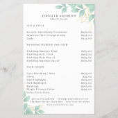 Moderne, wit-groene Leafy Flyer (Voorkant)