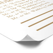 Moderne Wit Minimalistisch Vertrouwend Grafiek - 1 Poster (Hoek)