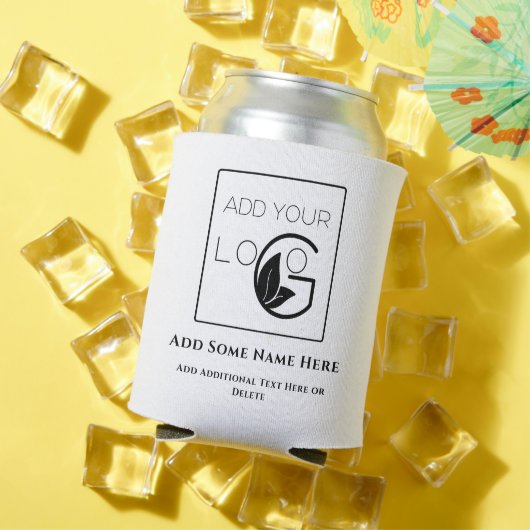 Moderne Wit Voeg Uw Logo Zaken toe Blikjeskoeler (Insitu Zomer)