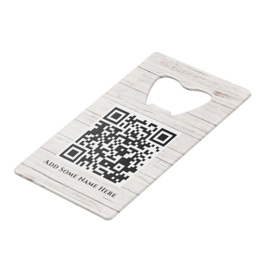 Moderne Wit Voeg Uw Logo Zaken toe Creditkaart Flessenopener (Achterkant Gekanteld)