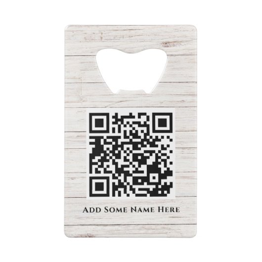 Moderne Wit Voeg Uw Logo Zaken toe Creditkaart Flessenopener (Achterkant)