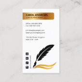 Moderne Witgoud Lening Signing Agent Notaris Openb Visitekaartje (Achterkant)