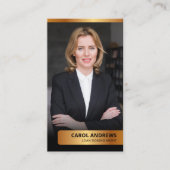 Moderne Witgoud Lening Signing Agent Notaris Openb Visitekaartje (Voorkant)