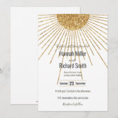 Moderne witgouden glanzende zon (Voorkant / Achterkant)