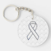 Moderne witlint-bewustwording op controleurs afdru sleutelhanger (Voorkant)