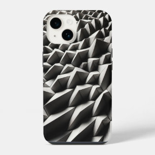 Moderne Witte 3D Geometrische Hoes voor Telefoon - iPhone 14 Hoesje