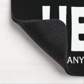 Moderne, witte, aangepaste logo voor bedrijven muismat (Hoek)