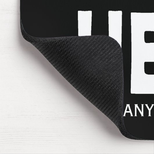 Moderne, witte, aangepaste logo voor bedrijven muismat (Hoek)