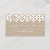 Moderne witte aanjager Visitekaartje (Achterkant)