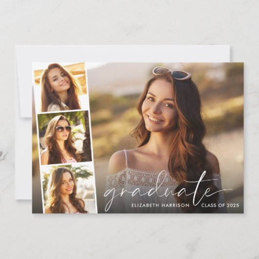 Moderne witte Afstuderen van de Bekleding van de F Aankondiging (Voorkant)