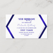 Moderne witte beelden van het blauw van het Meetku Visitekaartje (Achterkant)