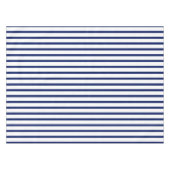 Moderne witte blauwe strepen, elegant tafelkleed (Voorkant (Horizontaal))