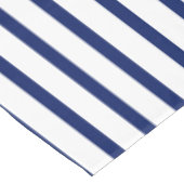 Moderne witte blauwe strepen, elegant tafelkleed (Gekanteld)