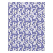 Moderne witte bloemen op een rand tafelkleed (Voorkant)