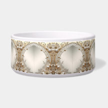 Moderne Witte Bloemen Parels Keramische Huisdier K