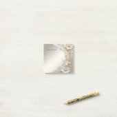 Moderne Witte Bloemen Parels Post-it Notities Post-it® Notes (Op bureau)