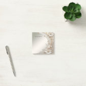 Moderne Witte Bloemen Parels Post-it Notities Post-it® Notes (Kantoor)