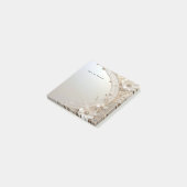 Moderne Witte Bloemen Parels Post-it-notities Post-it® Notes (Schuin)