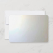 Moderne Witte Bloemen Parels RSVP Kaart (Achterkant)