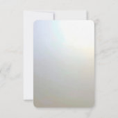 Moderne Witte Bloemen Parels RSVP Kaart (Achterkant)