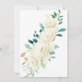 Moderne Witte Bloemen Tuin Geslacht Onthullen Kaart (Achterkant)