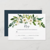 Moderne Witte Bloemrijke Tuin Trouw RSVP (Voorkant / Achterkant)