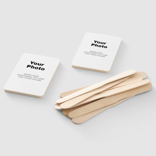 Moderne witte bruiloft aangepaste foto handwaaier (Niet-gemonteerd)