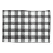 Moderne Witte Buffel Check Plaid Vakantie Kussensloop (Achterkant)
