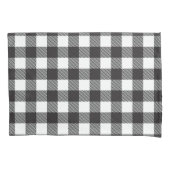 Moderne Witte Buffel Check Plaid Vakantie Kussensloop (Voorkant)