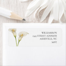 Moderne Witte Calla Lelie Bloem Bruiloft