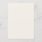 Moderne witte Calla-lelie Minimalistische trouwmen Menu (Achterkant)