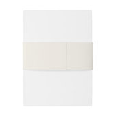 Moderne Witte Calla Lelie Trouw Buikband Uitnodigingen Wikkel (Achterkant Voorbeeld)