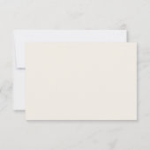 Moderne witte Calla-lelie trouw-RSVP kaart (Achterkant)