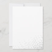 Moderne Witte Confetti en Cocktails Verjaardag Kaart (Achterkant)
