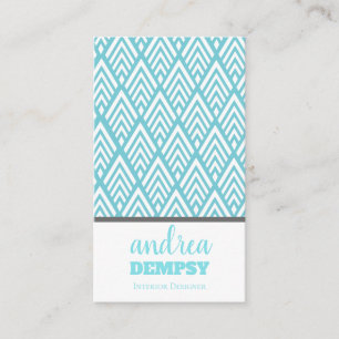 Moderne witte deco-pijlen visitekaartje