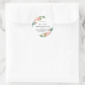 Moderne Witte Delicate Bloemen Lichaam Boter Label (Tas)