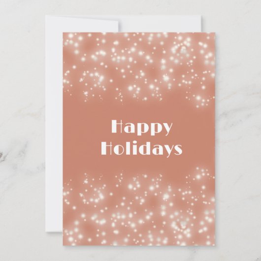 Moderne witte dennentak kerstballen kaart (Achterkant)