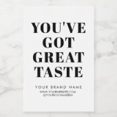 Moderne witte doos zegel verpakking label voedselcontainer etiket (Enkel label)