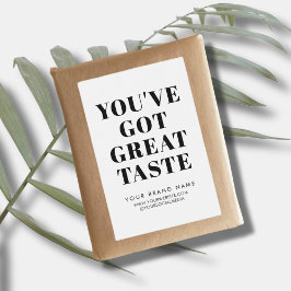 Moderne witte doos zegel verpakking label voedselcontainer etiket