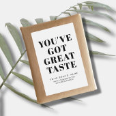 Moderne witte doos zegel verpakking label voedselcontainer etiket