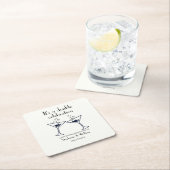 Moderne Witte Dubbele Viering Gemeenschappelijke V Kartonnen Onderzetters (Insitu)