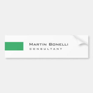 Moderne, witte, eenvoudige consultant bumpersticker