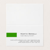 Moderne, witte, eenvoudige consultant visitekaartje (Buitenkant ongevouwen)