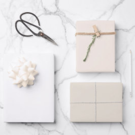 Moderne witte effen kleur inpakpapier vellen