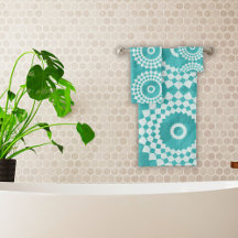 Moderne Witte en Blauwe Mandala