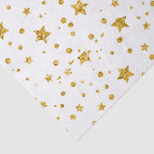 Moderne witte en gouden hemelsterren tissuepapier (Detail)